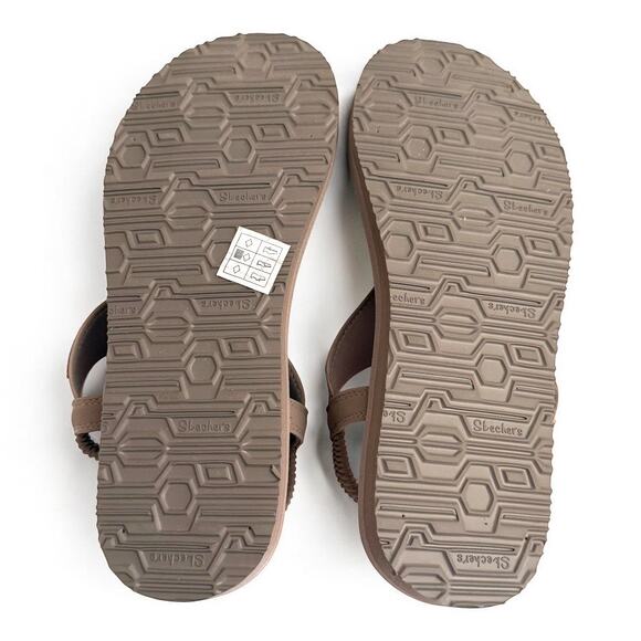 Cali for Skechers Yoga Foam Embellished Sling Back Sandals Taupe -Size 10 - Picture 6 of 8
